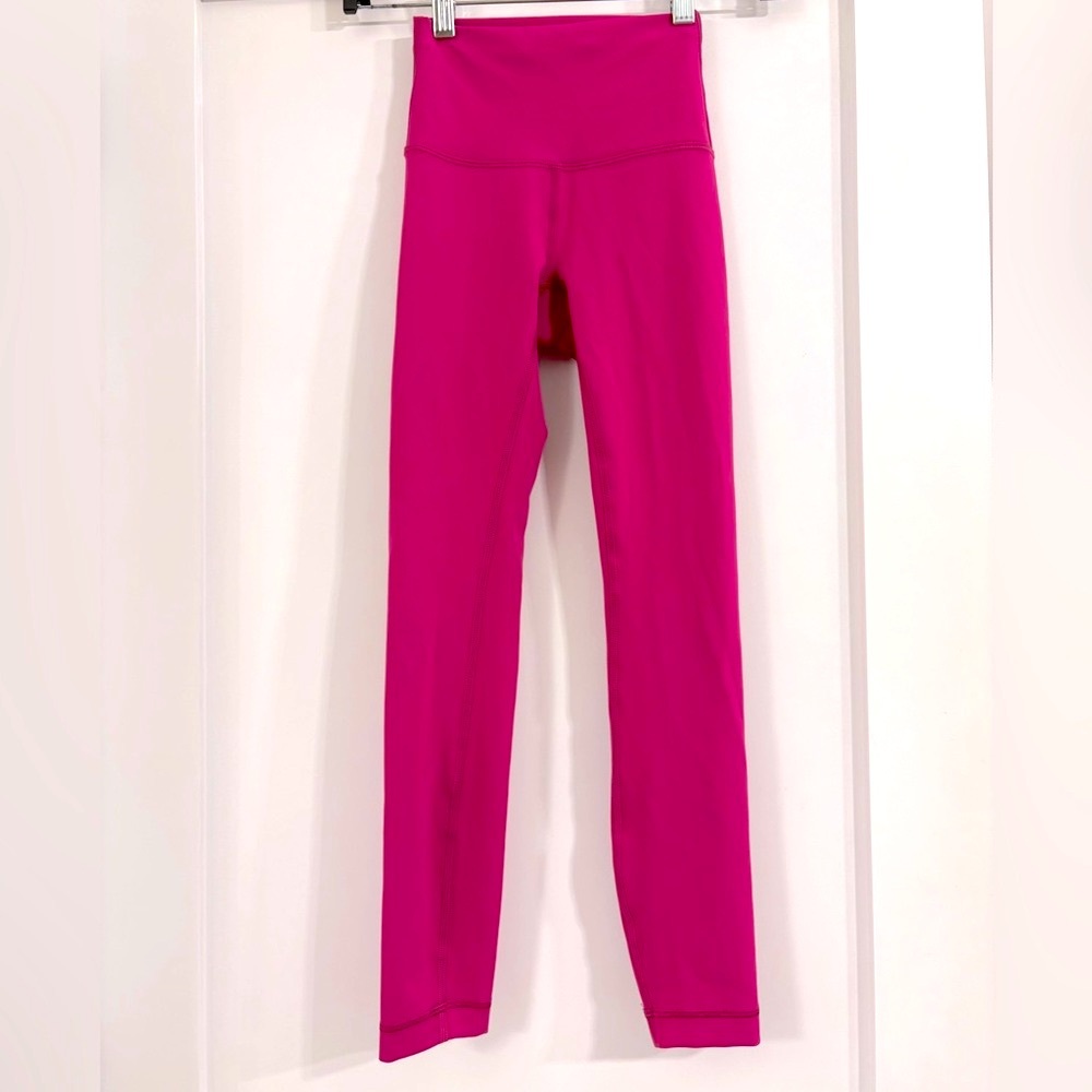 Lululemon NWOT Align™ High-Rise Pant Magenta Pink Waistband Pocket Size 0 Yoga - Picture 6 of 10